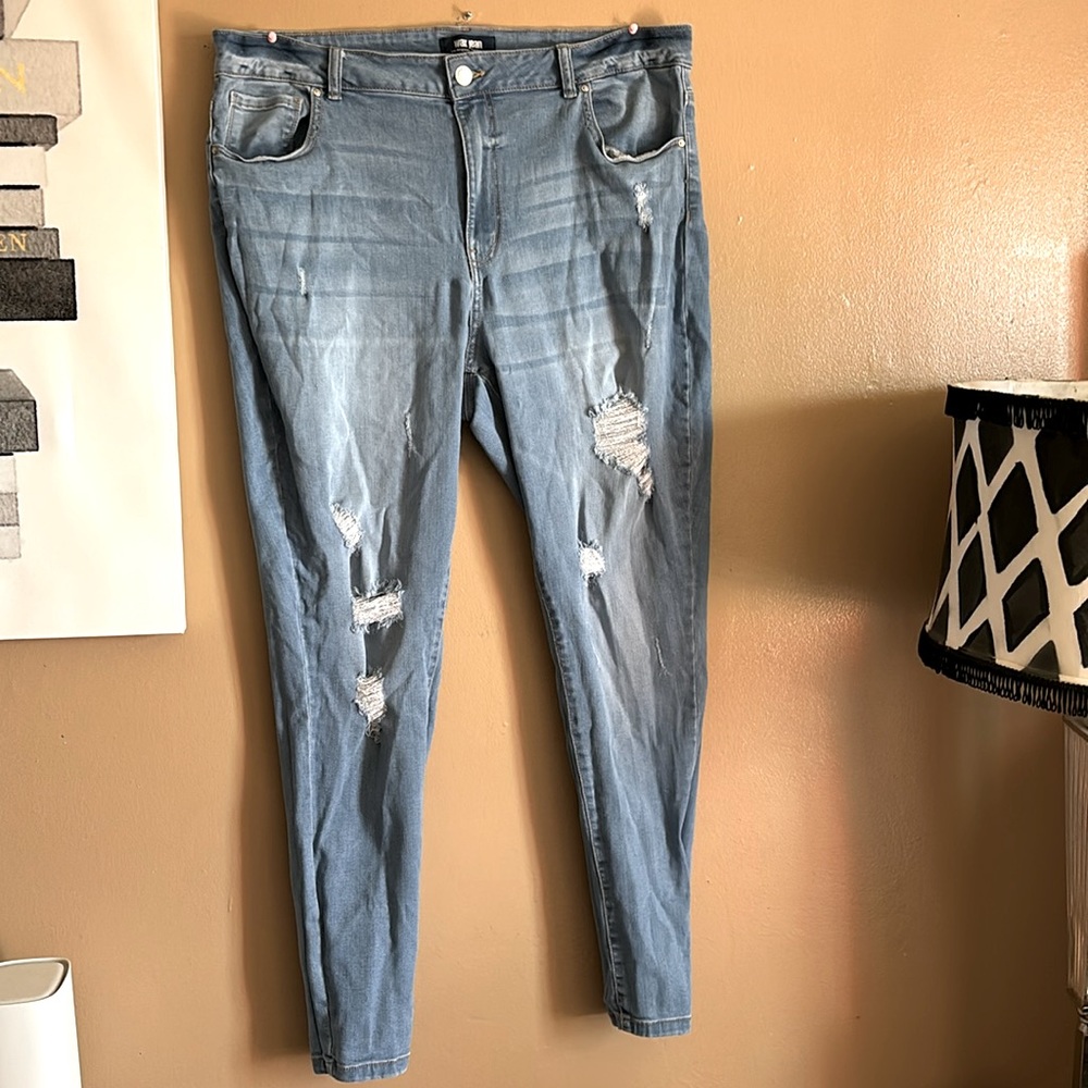 Plus Size Ripped Jeans